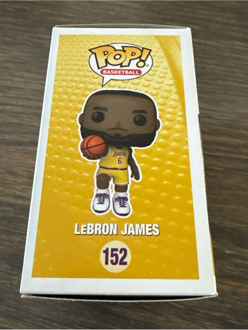 FUNKO POP! NBA LOS ANGELES LAKERS LEBRON JAMES #6 JERSEY POP #152 NIB New Vinyl